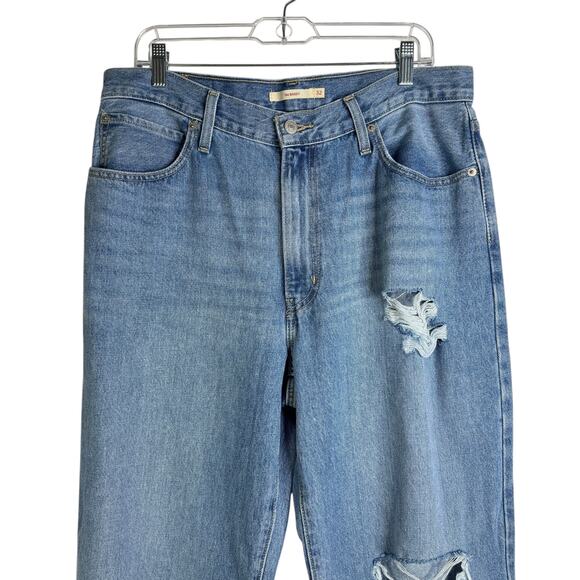 Levi’s ‘94 Baggy Straight Leg Wide Leg Distressed Women’s 32 Size 14 Mid-Rise - Picture 3 of 16